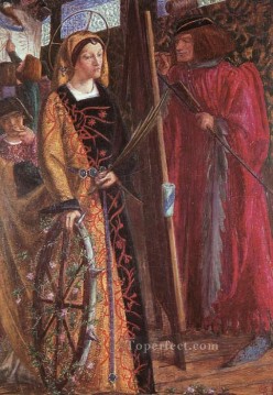  Ross Oil Painting - Saint Catherine Pre Raphaelite Brotherhood Dante Gabriel Rossetti